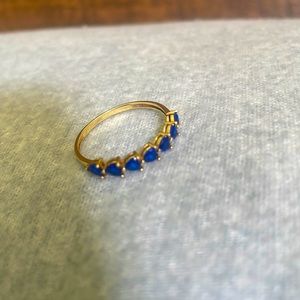 Sapphire Ring set in real 18 K gold